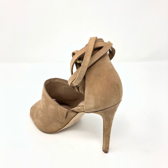 Aldo Open Toe Strap Ankle Heels Dress Stiletto 6 - Picture 2 of 5